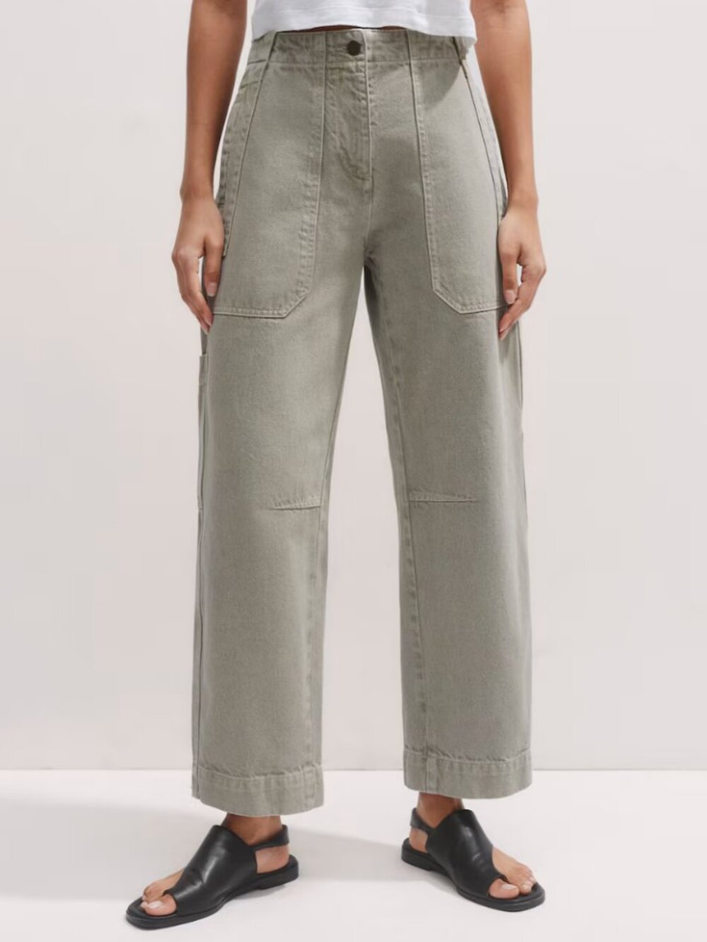 ME+EM Cotton Engineered Pant Green Size 2